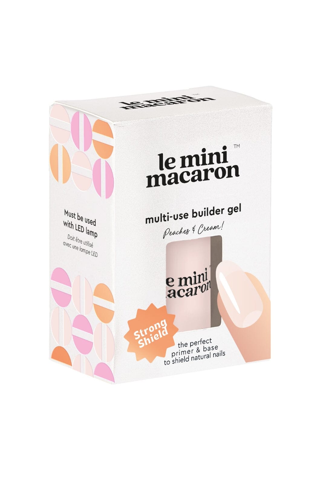 Le Mini Macaron - Multi-Use Builder Gel - Peaches and cream Neglelak 