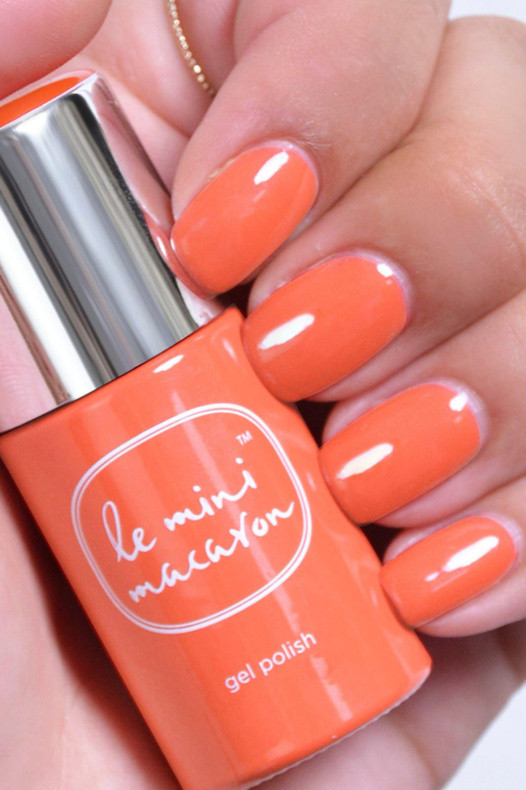 Le Mini Macaron - Neglelak Gel - Papaya Sorbet Neglelak 