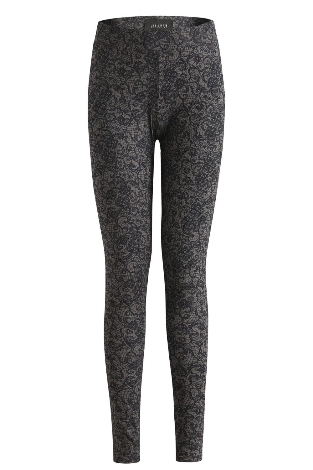 Liberte - Alma-Legging - Black Grey Lace Leggings 