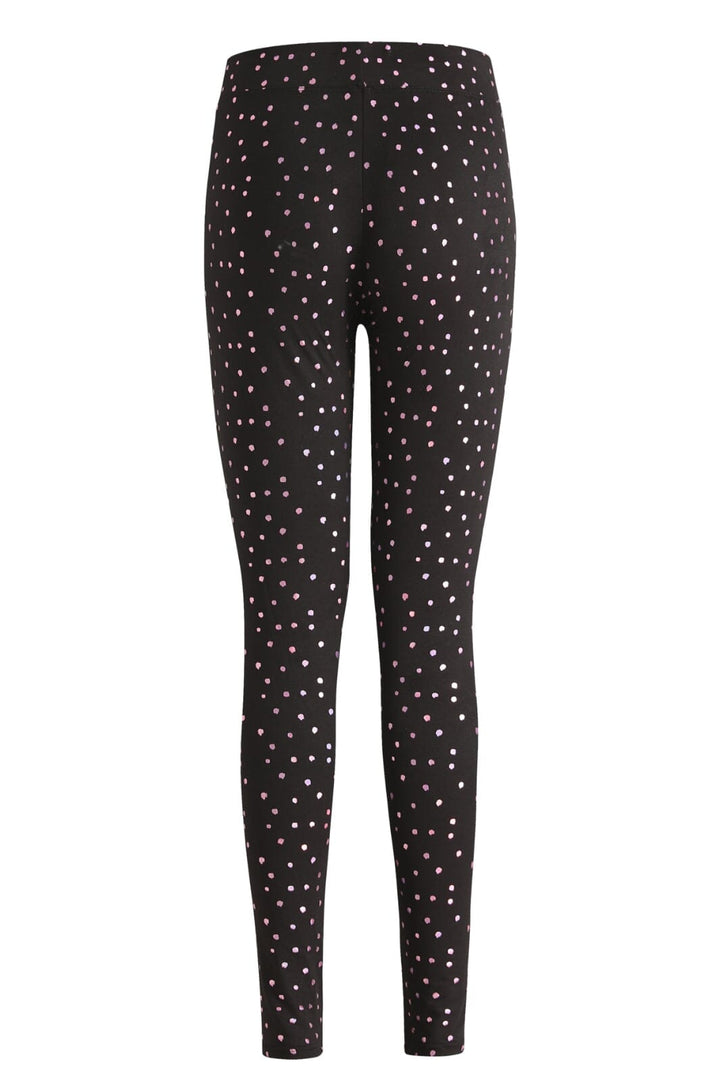 Liberte - Alma-Legging - Black Pink Holographic Dot Leggings 