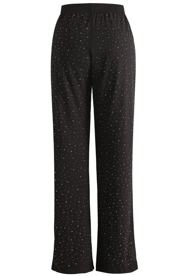 Liberte - Alma-Wide-Pants - Black Simili Bukser 