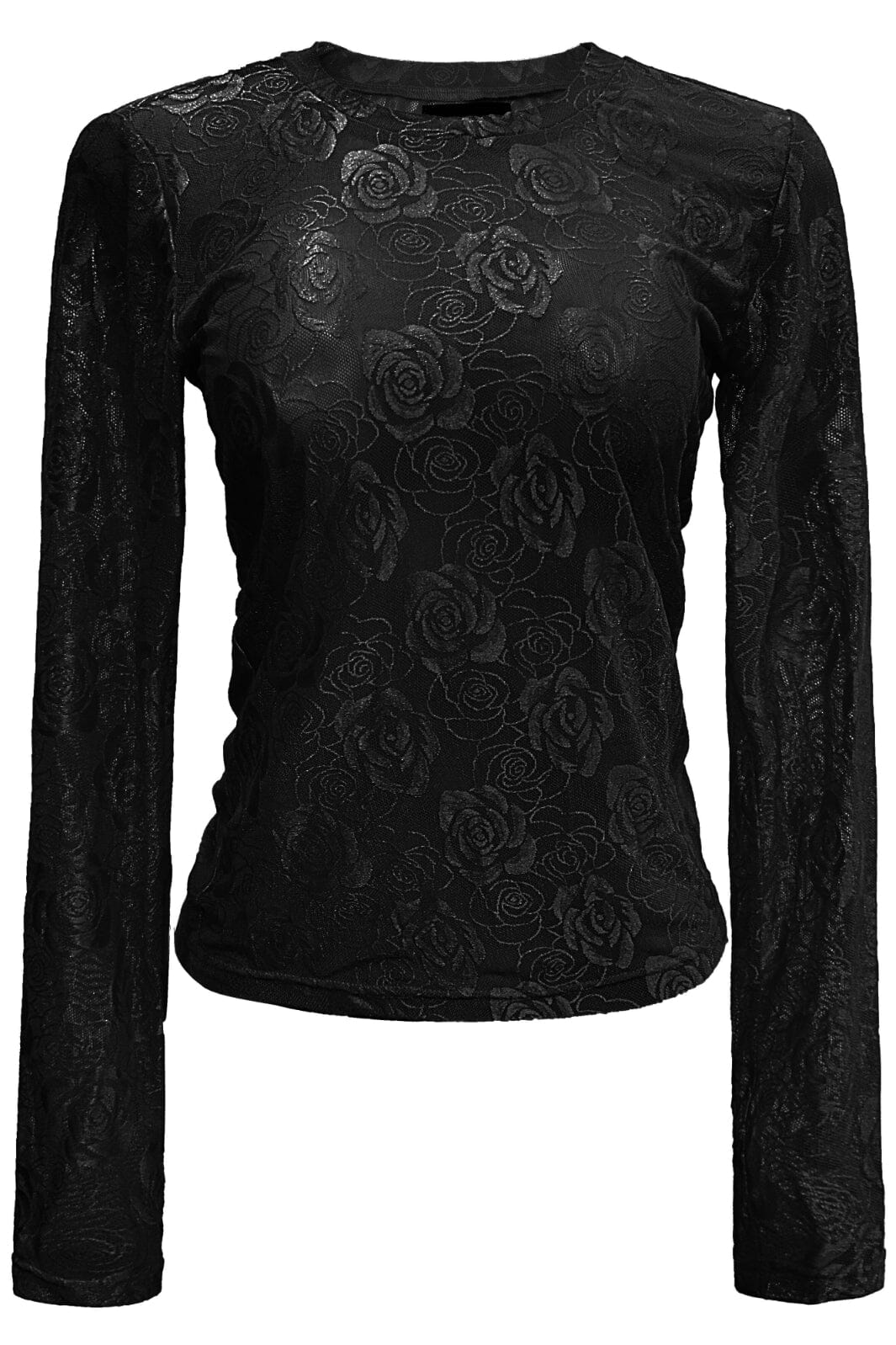 Liberte - Rose-Ls-Lace-Blouse - Black Bluser 