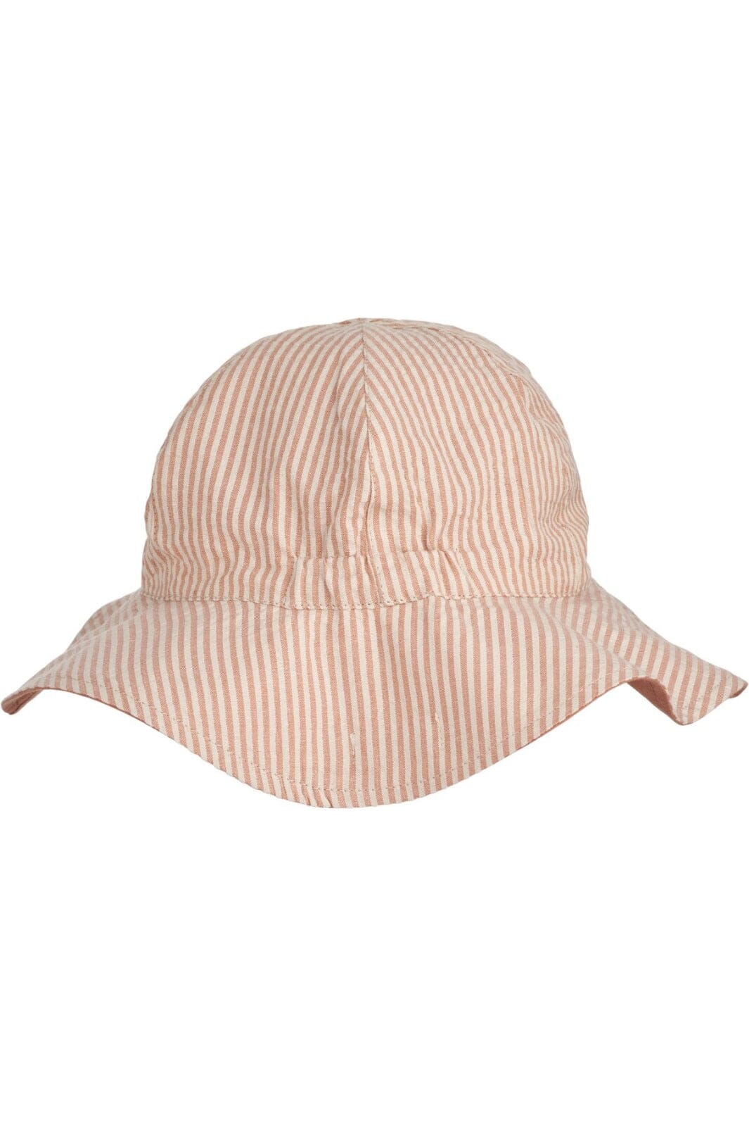 Liewood - Amelia Reversible Seersucker Sun Hat - Y/D Stripe Tuscany Rose / Sandy Hatte 