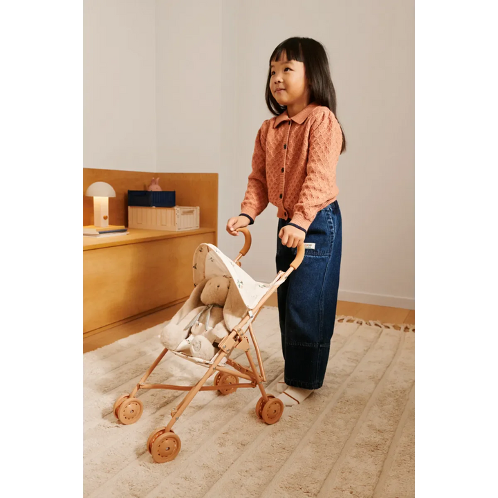 Liewood - Elsie Doll Stroller - Peach / Sea shell Legetøj 