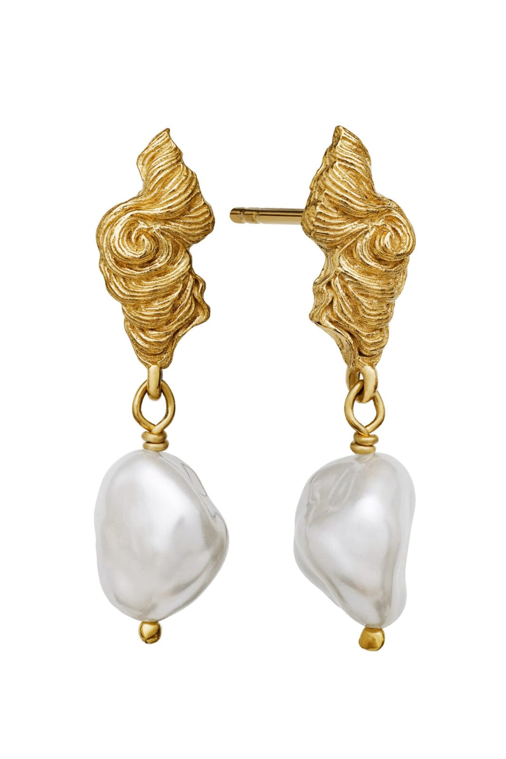 Maanesten - Frigg Earrings - Coated With 18k Gold.