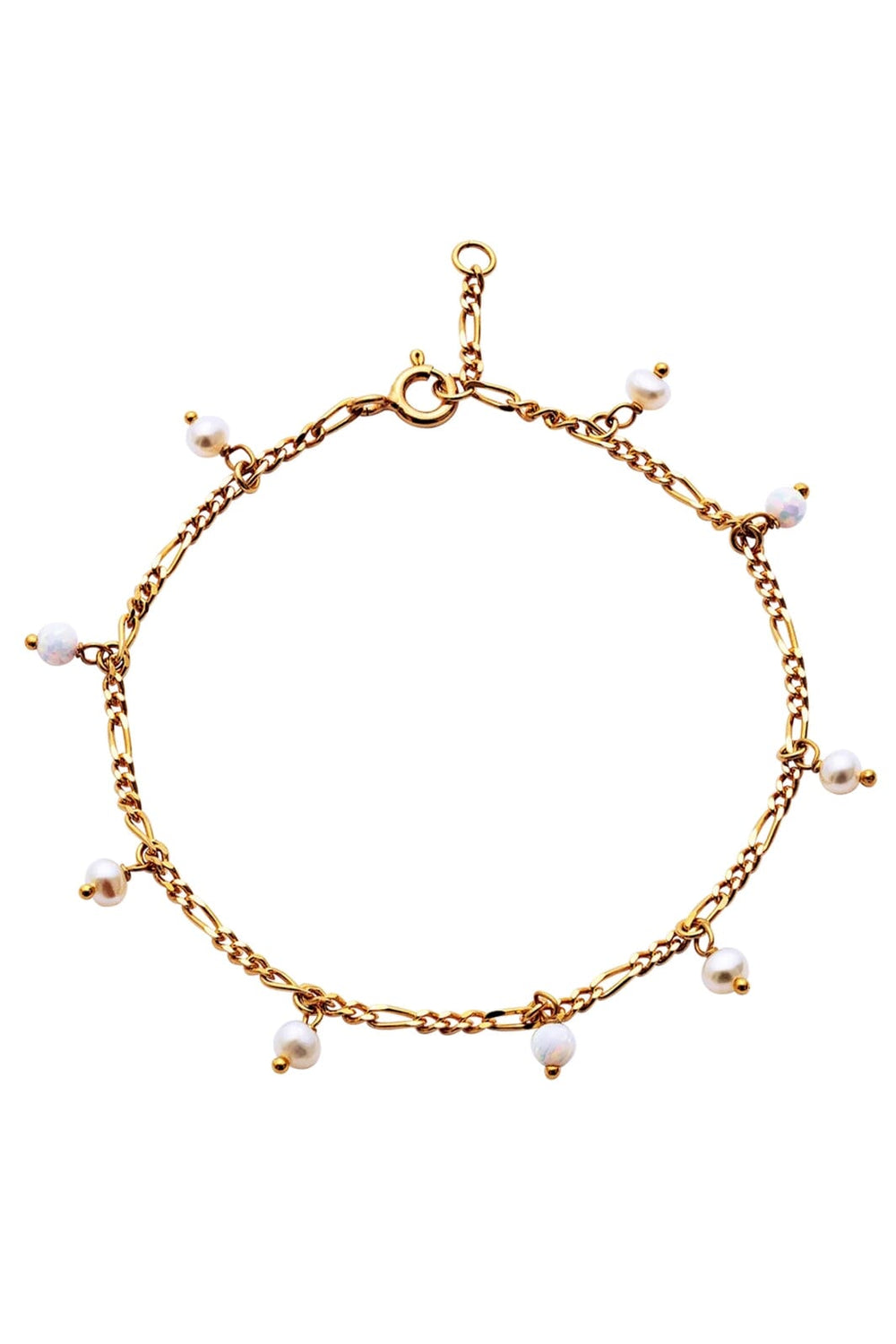 Maanesten - Lula White Bracelet - Coated With 18k Gold.