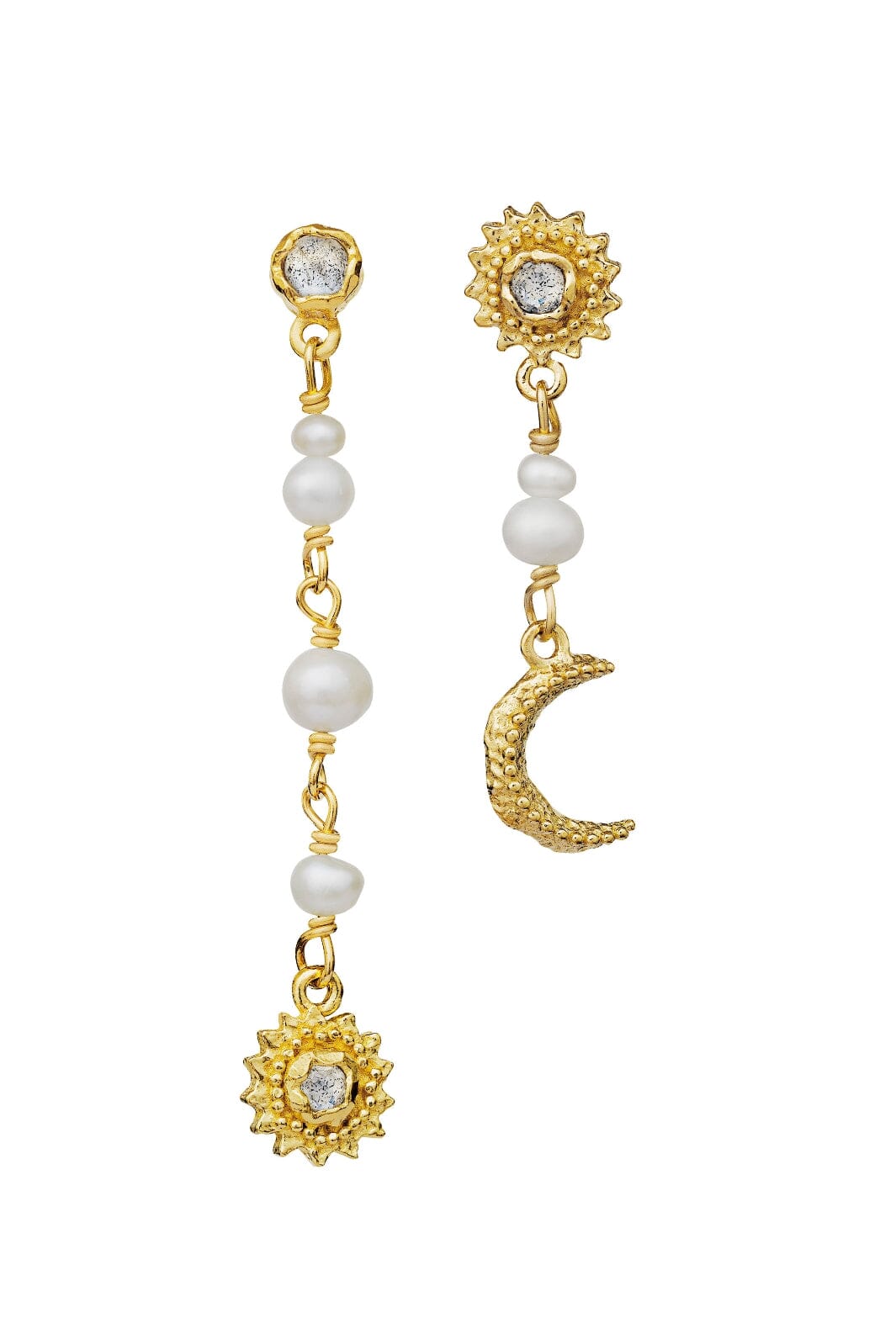 Maanesten - Sunniva Earring - Coated With 18k Gold.