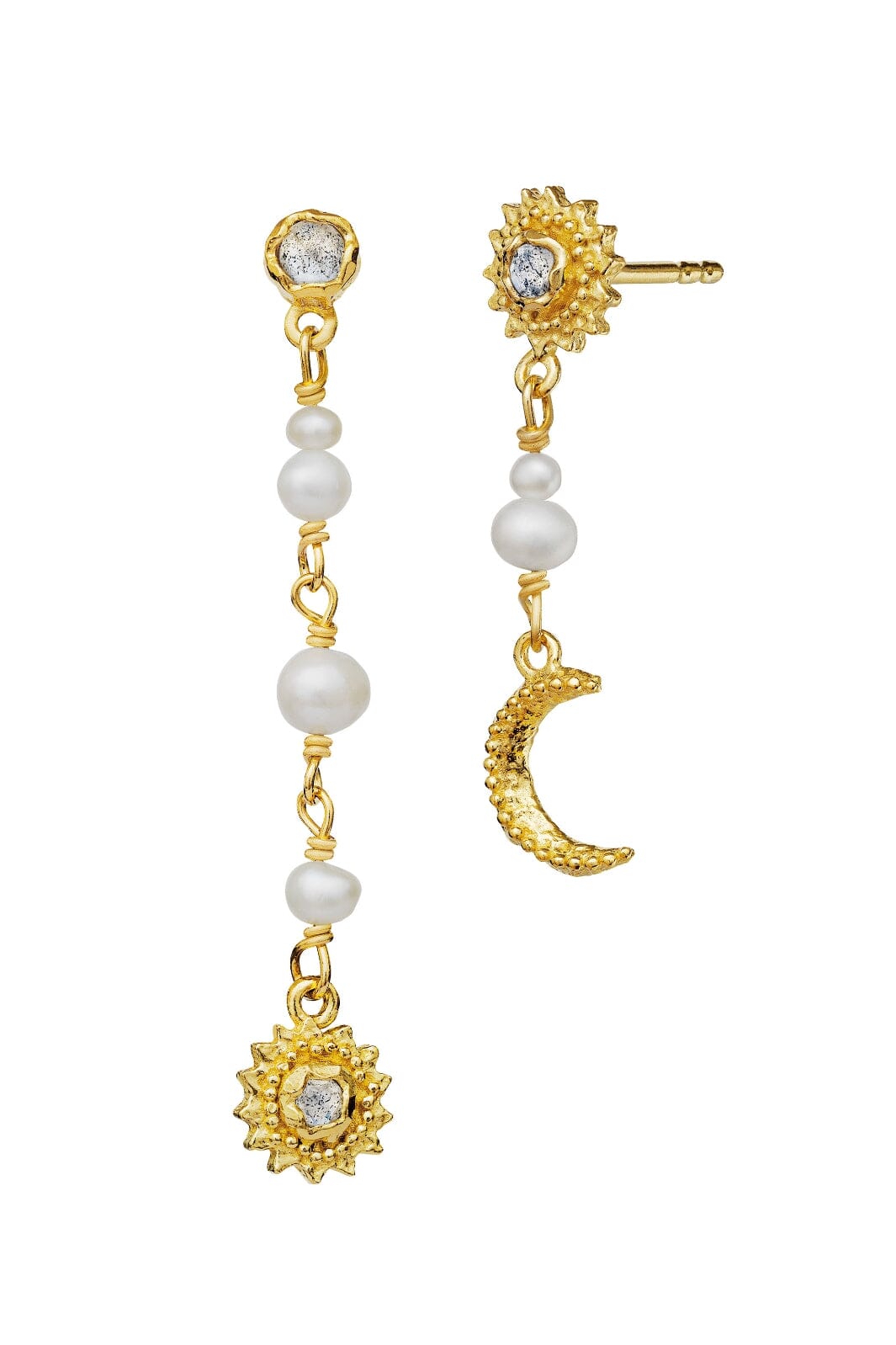 Maanesten - Sunniva Earring - Coated With 18k Gold.