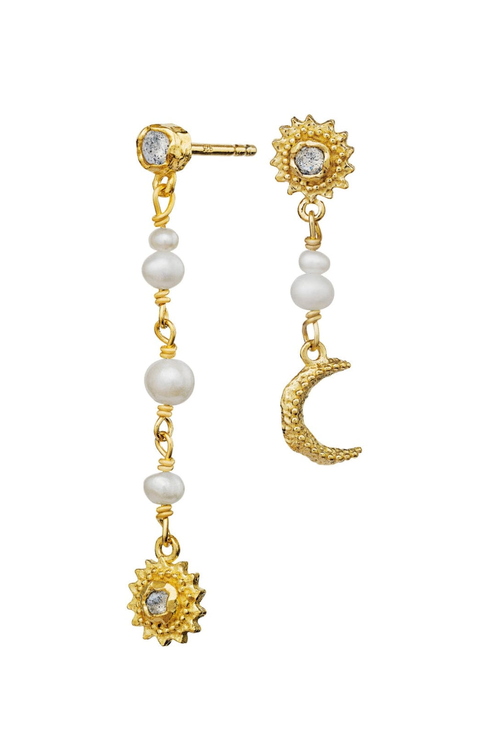 Maanesten - Sunniva Earring - Coated With 18k Gold.