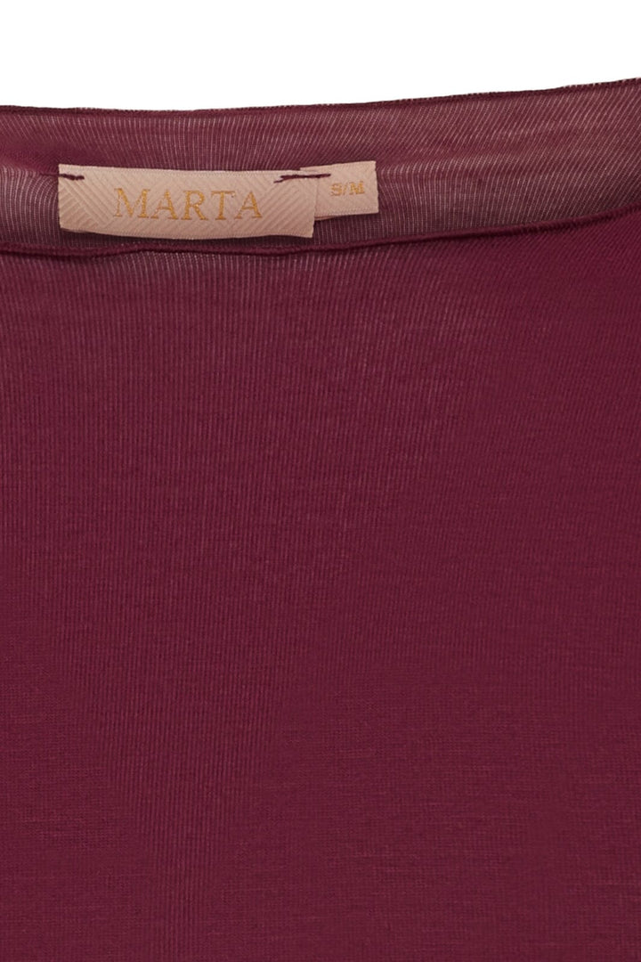 Marta Du Chateau - Mdcleonora T-Shirt 5894 - Wine T-shirts 