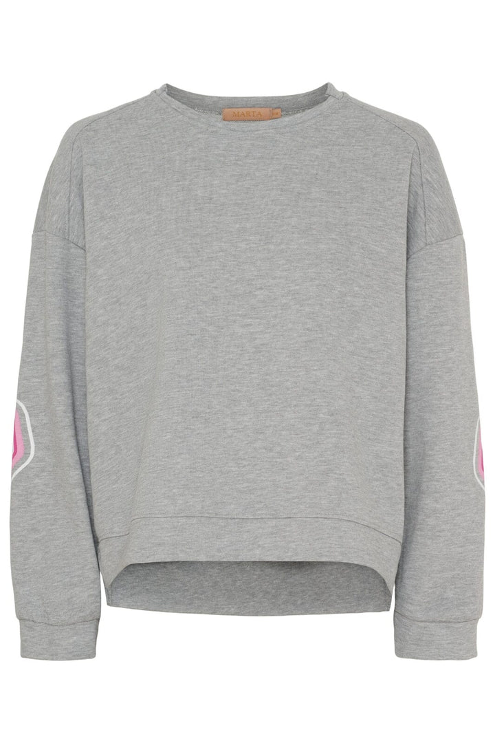 Marta Du Chateau - Mdcnadine Sweatshirt 69407 - Light Grey Sweatshirts 