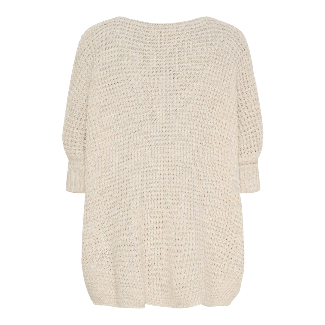 Marta Du Chateau - Mdcsolange Knit 18326 - Beige Strikbluser 