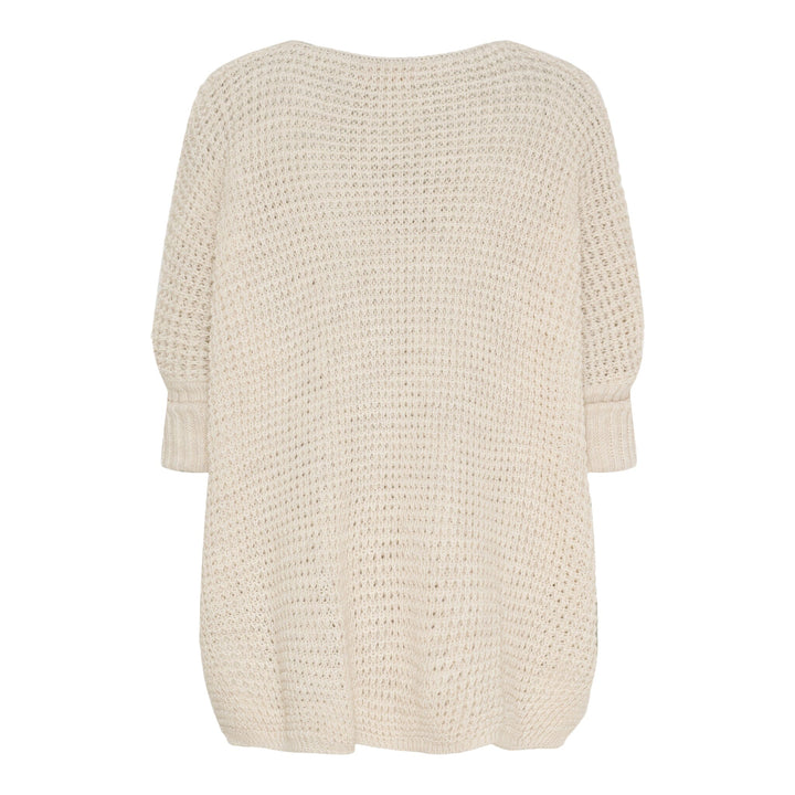 Marta Du Chateau - Mdcsolange Knit 18326 - Beige Strikbluser 