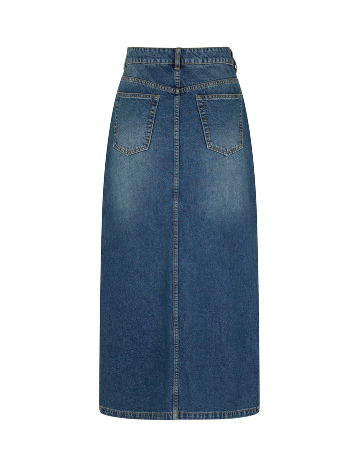 Mbym - Lopa Long-M - P32 Vintage Blue Wash Nederdele 