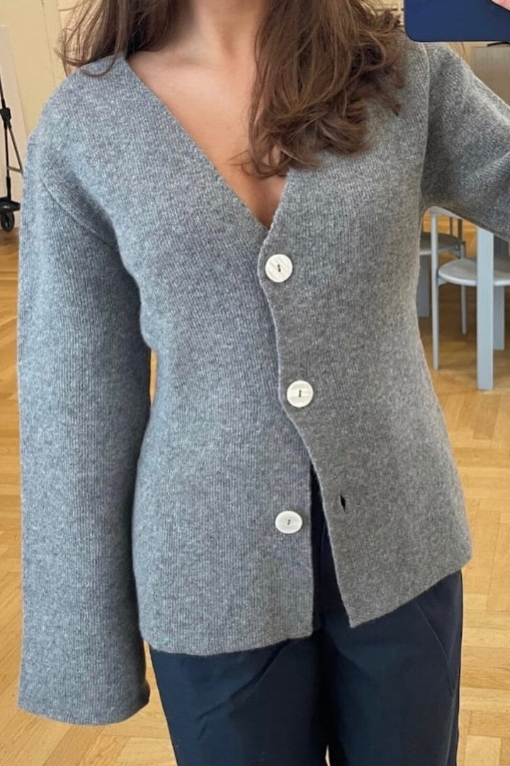 Modström - Klaytonmd Cardigan 57908 - 7087 - Grey Melange Cardigans 