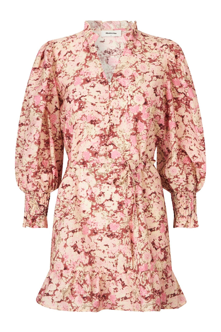 Modström - Meliamd Print Ls Dress - 11507 Pink Blossom