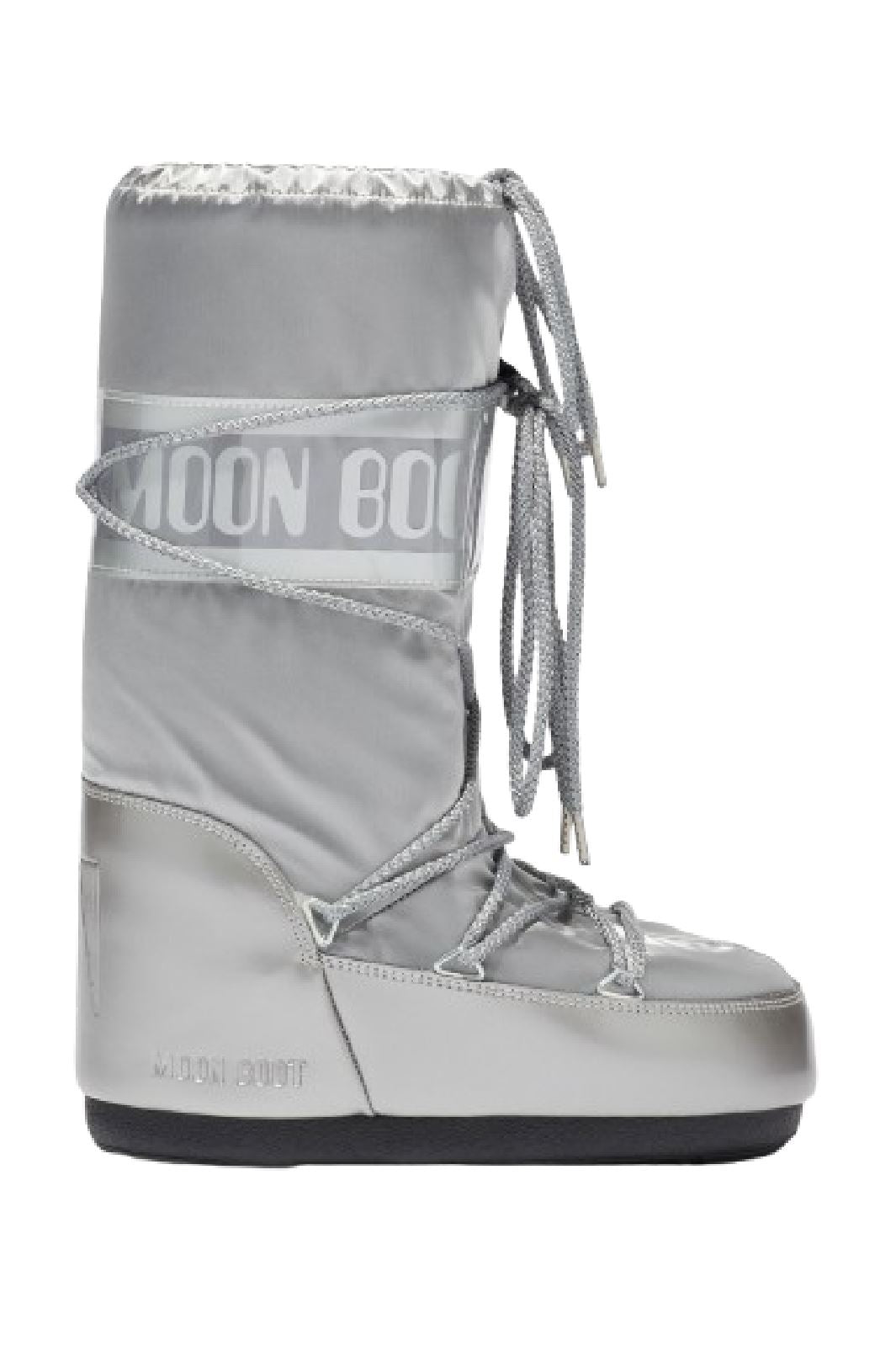 Moon Boot - Mb Icon Glance - H001 Silver Satin Støvler 