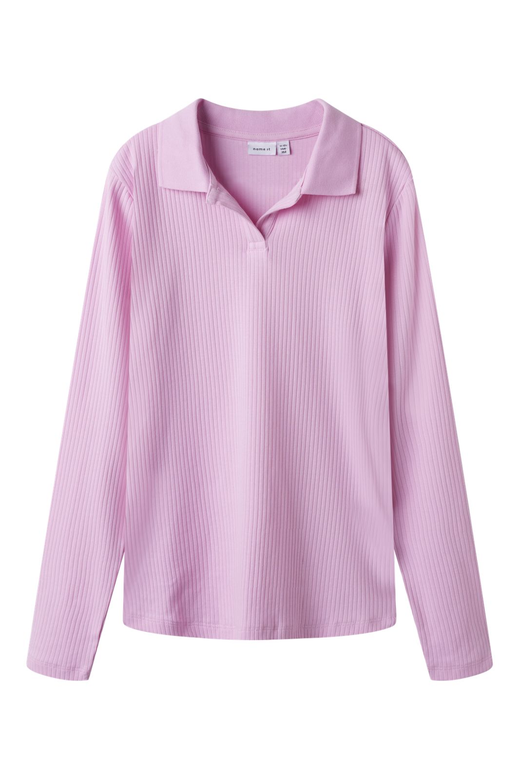 Name It - Nkfdusa Ls Slim Polo - 4858962 Pink Frosting