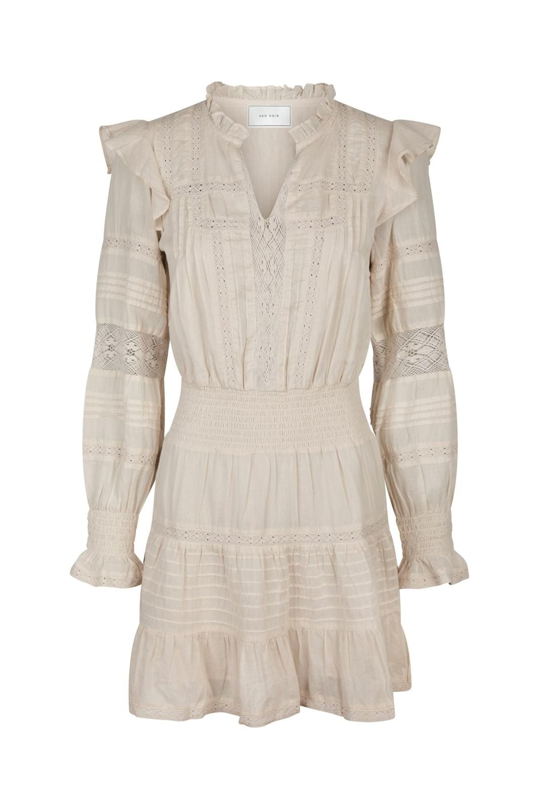 Neo Noir - Aran S Voile Dress 164678 - 124 - Ivory