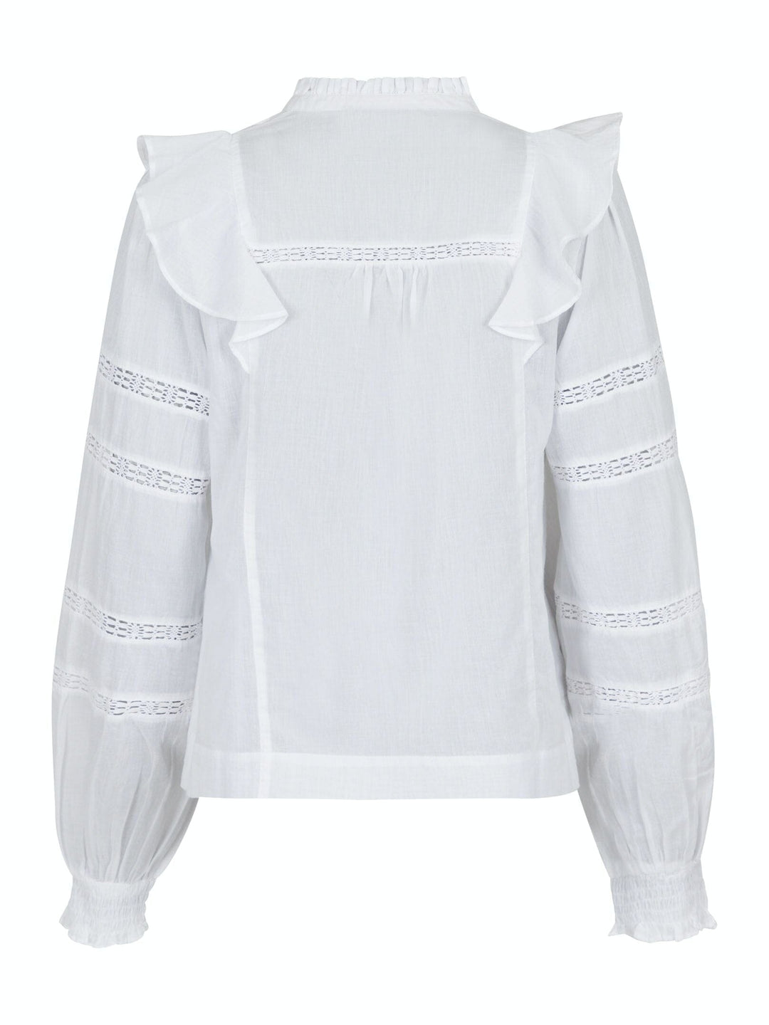 Neo Noir - Aroma S Voile Blouse - White Bluser 