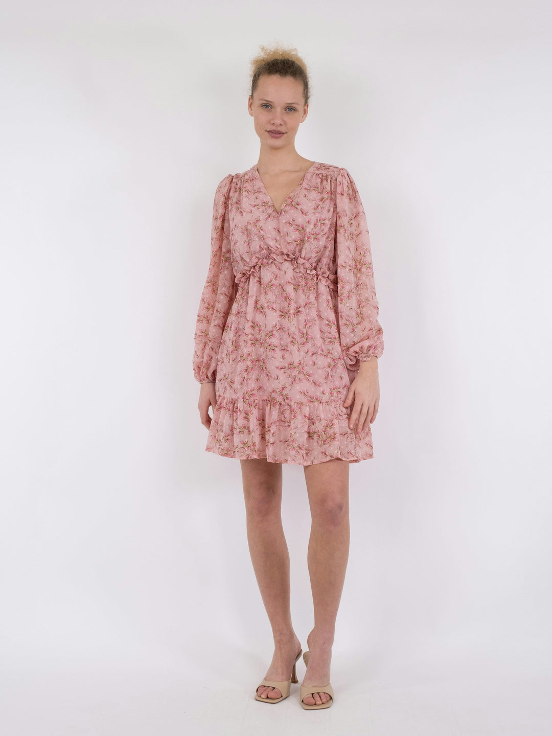 Neo Noir - Bethie Dot Print Dress - Rose