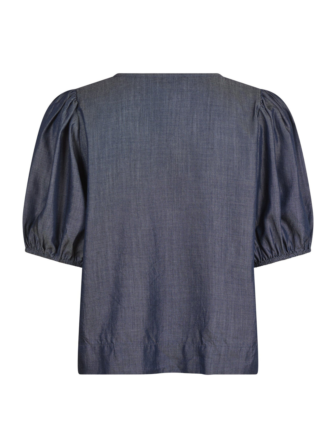 Neo Noir - Bianca Chambray Blouse - Dark Navy Bluser 