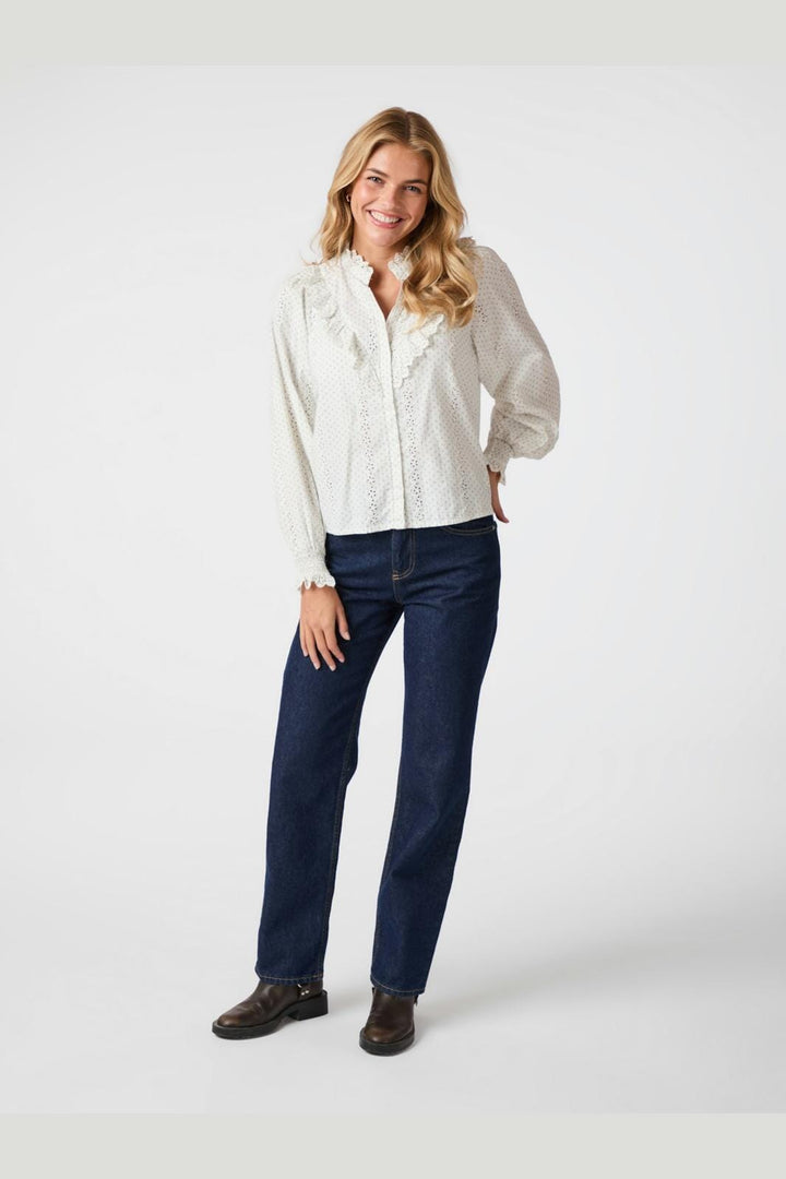 Neo Noir - Degas Embroidery Blouse 163440 - 121 - Off White