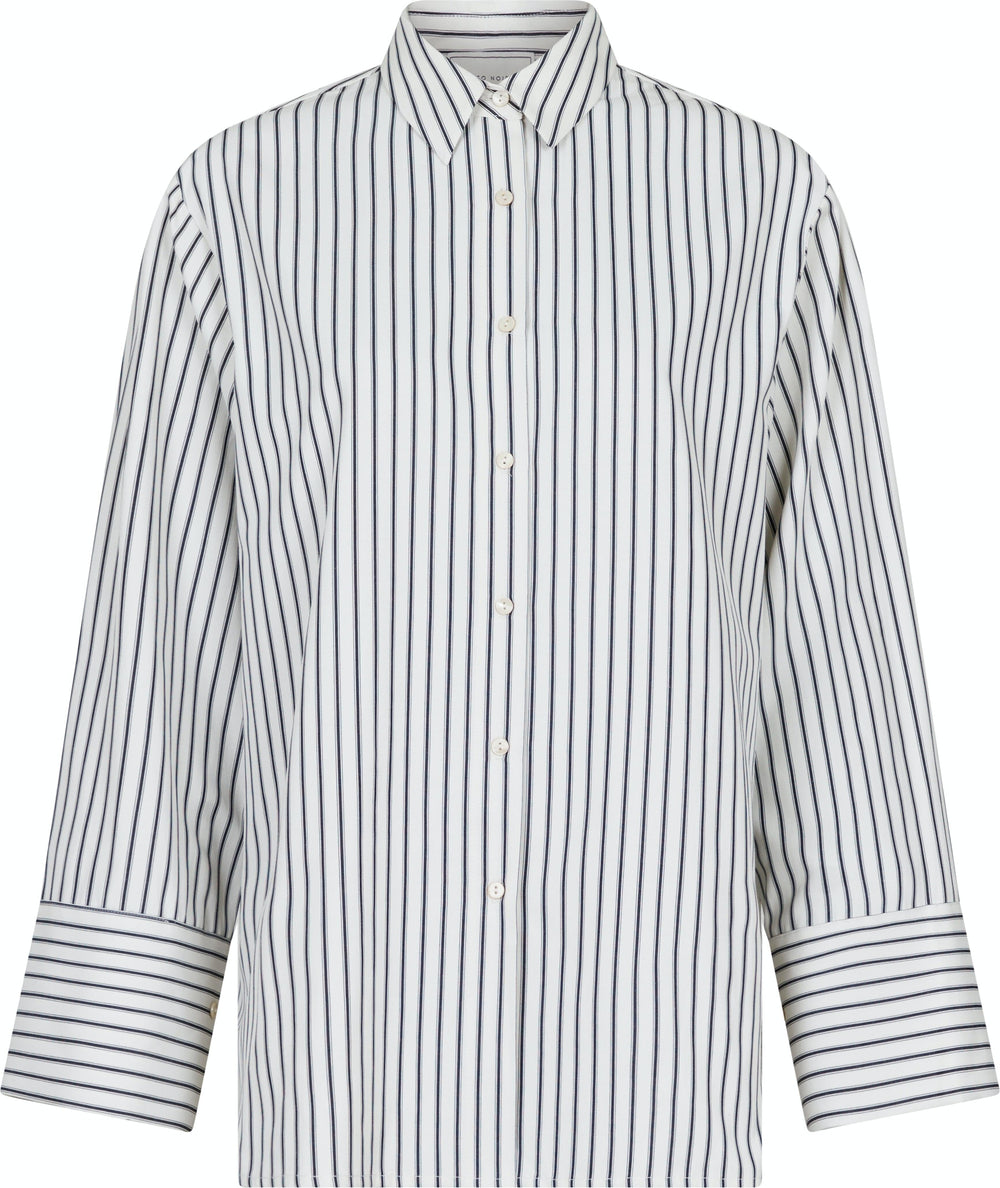 Neo Noir - Dita Stripe Shirt - Creme