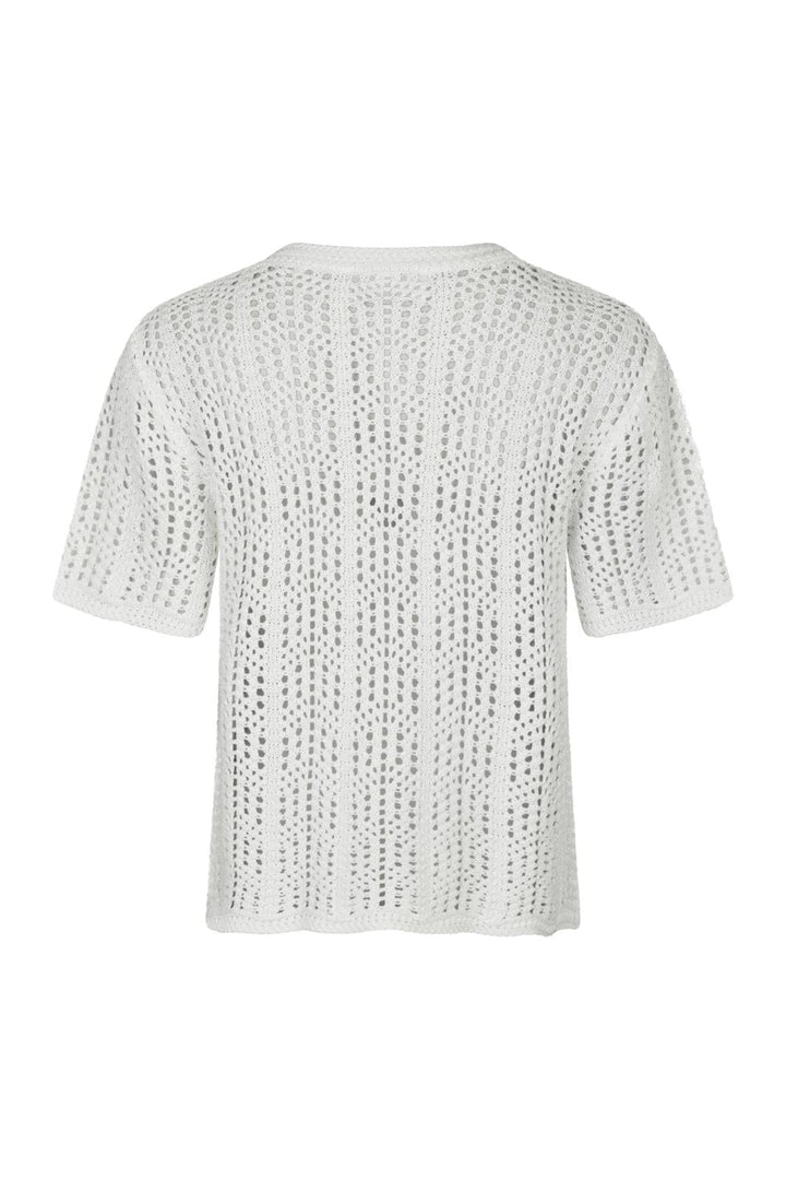 Neo Noir - Ellen Crochet Knit Cardigan 161641 - 120 - White