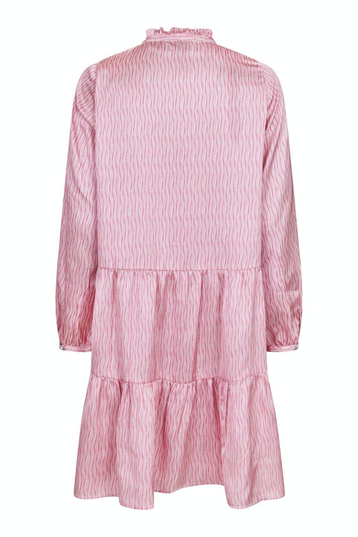 Neo Noir - Federica Electric Wave Dress - Pink Kjoler 