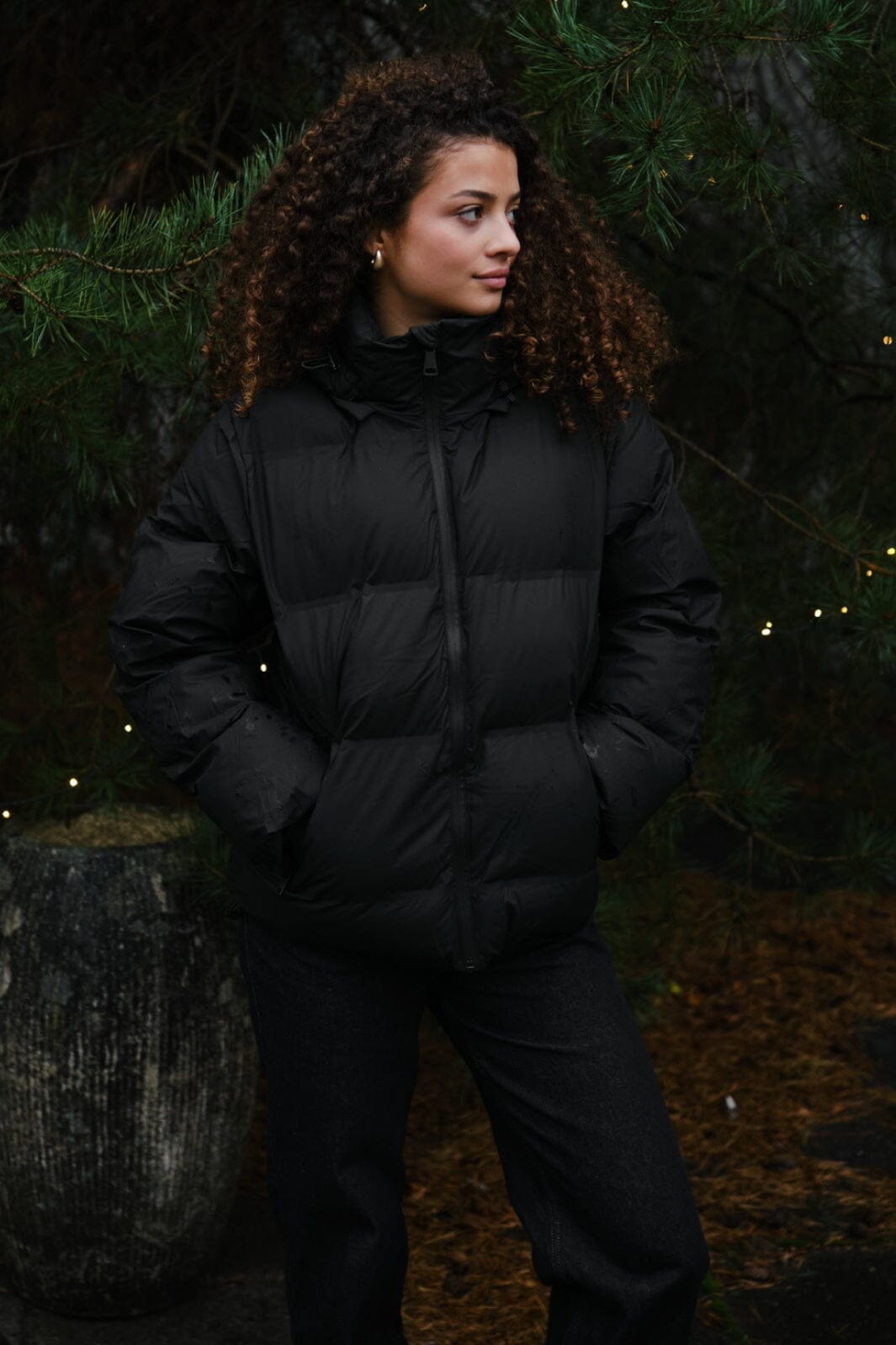 Neo Noir - Fox C Puffer Jacket - Black Jakker 