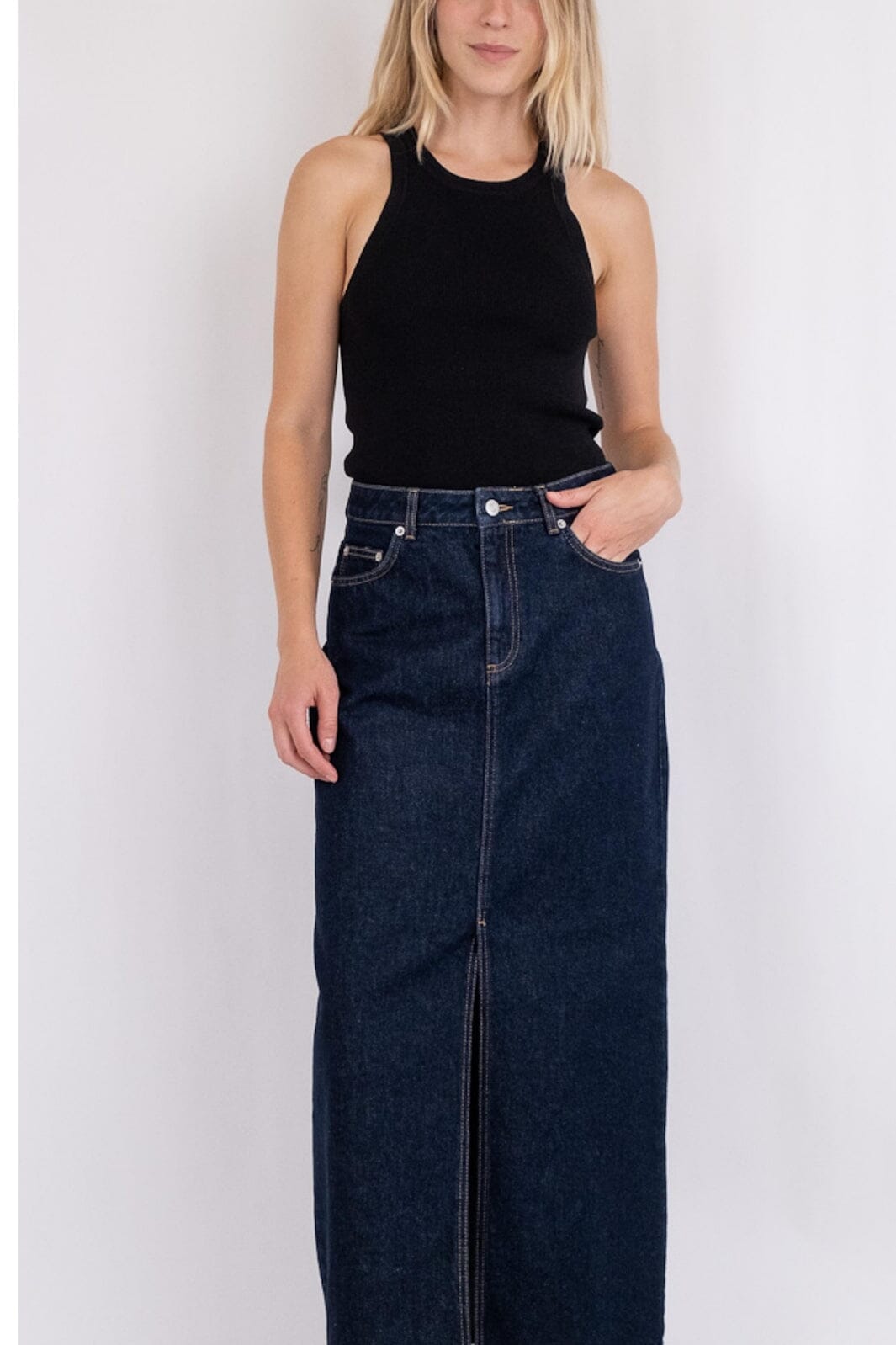 Neo Noir - Frankie D Skirt - Dark Blue 