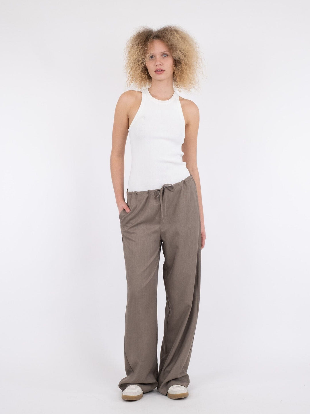 Neo Noir - Geri Pants - Warm Grey Bukser 