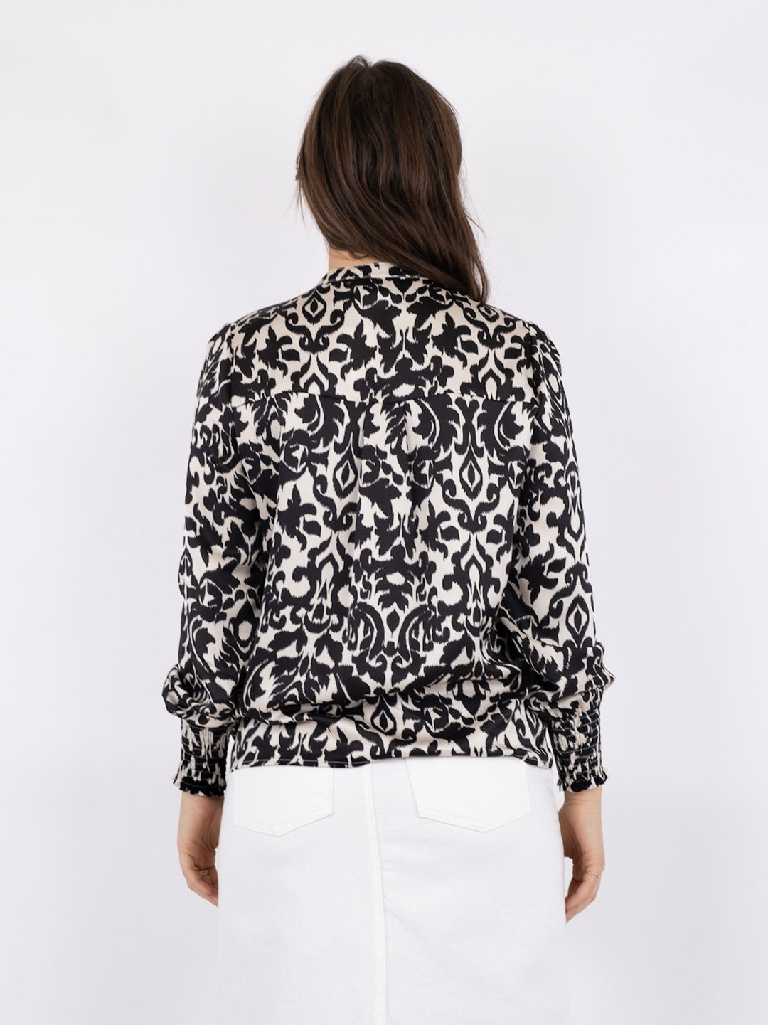 Neo Noir - Kala Flower Blur Blouse - Black