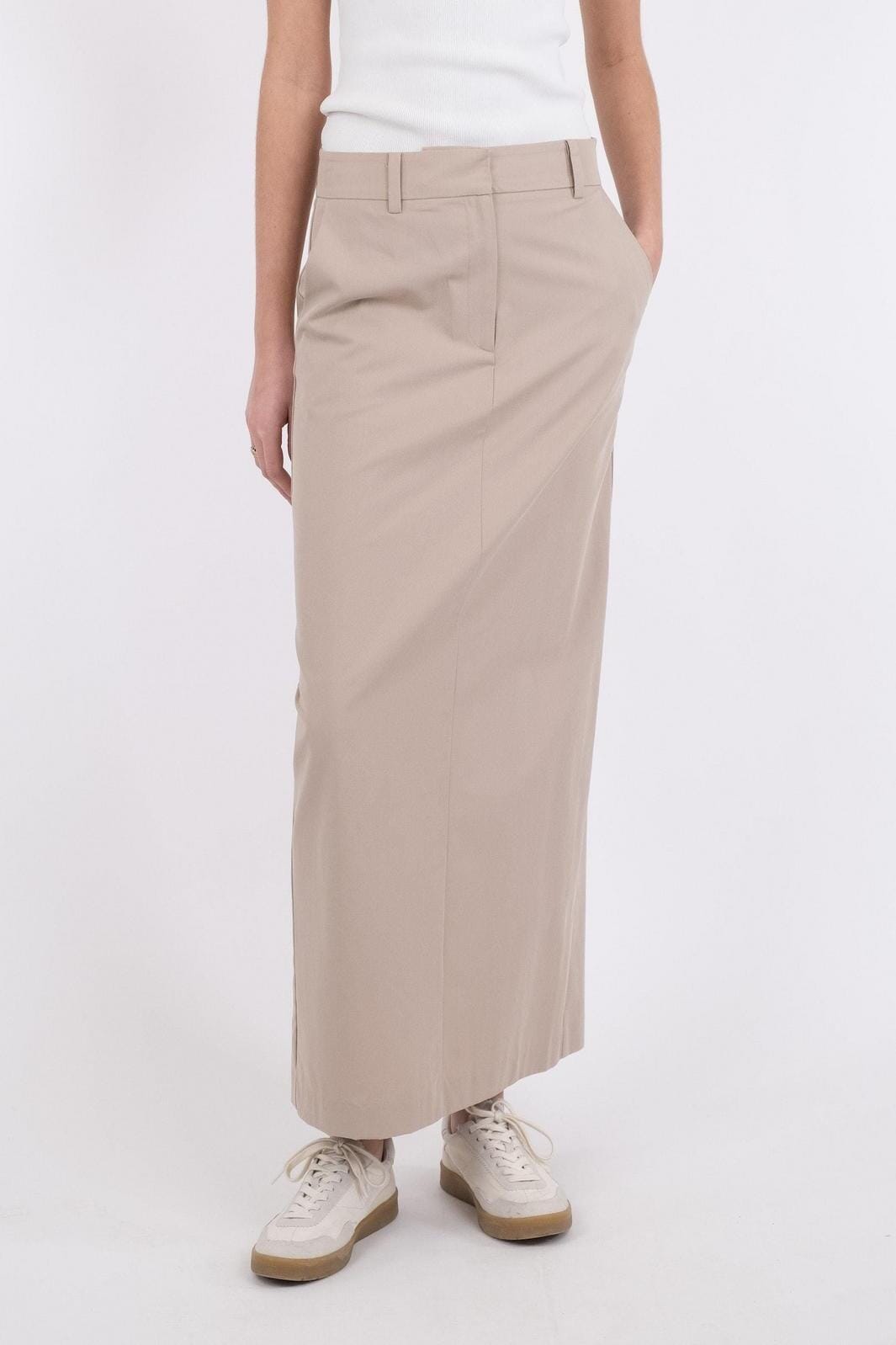 Neo Noir - Kasha Tailored Skirt - Beige Nederdele 