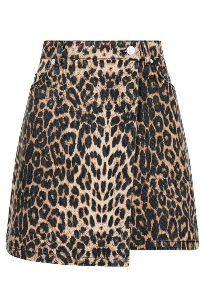 Forudbestilling - Neo Noir - Kendra Leopard Skirt - Leopard Nederdele 