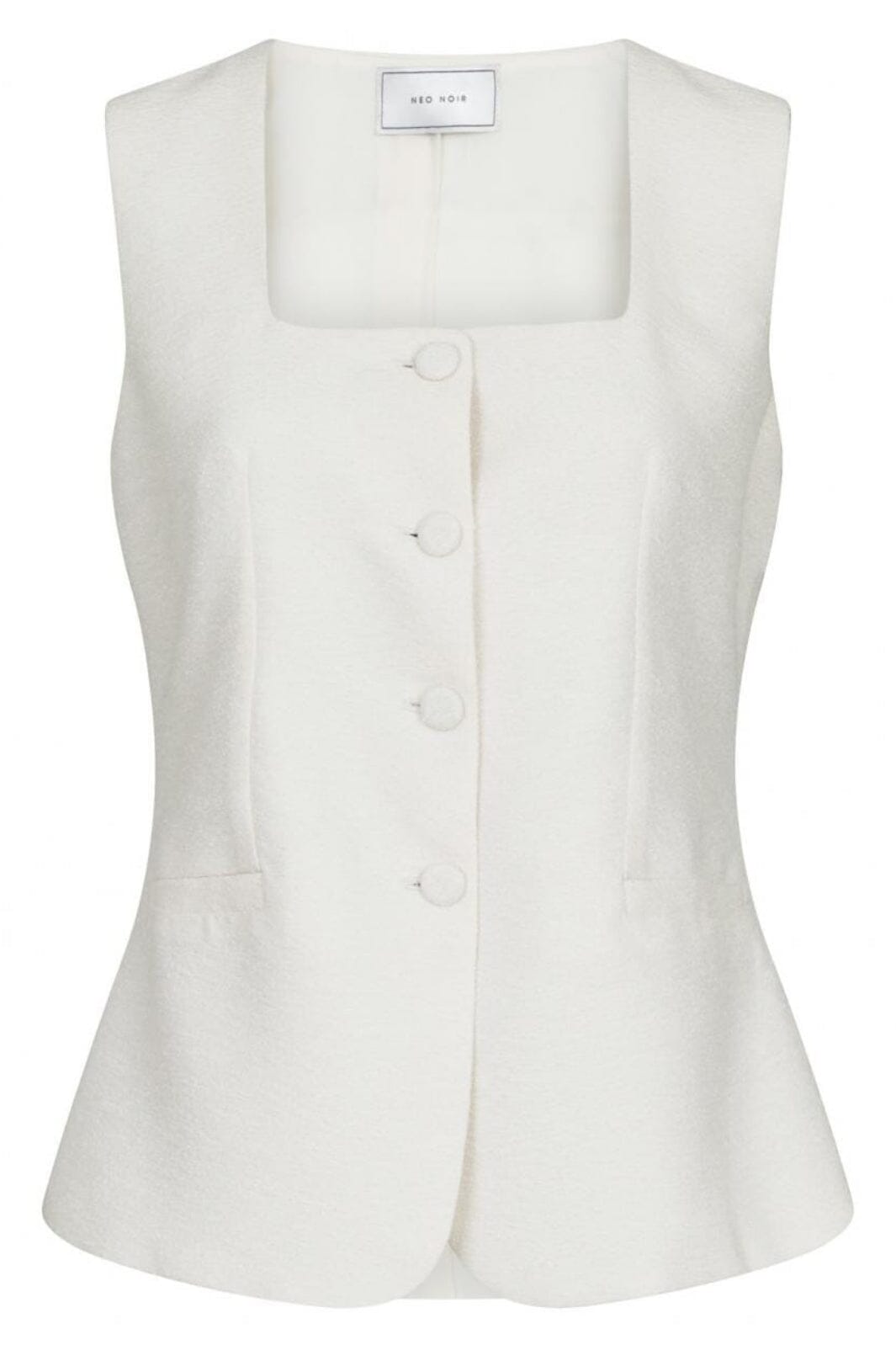 Neo Noir - Lily Boucle Waistcoat - Creme