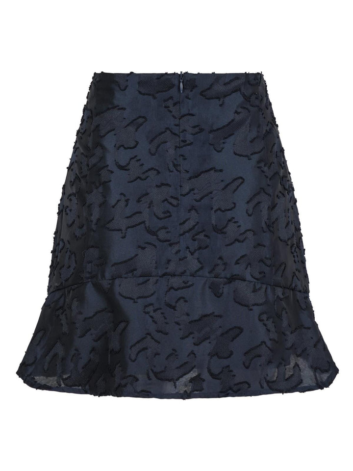 Neo Noir - Loui Artwork Skirt - Navy Nederdele 