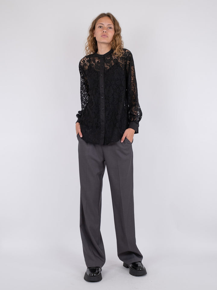 Neo Noir - Mae Lace Shirt - Black