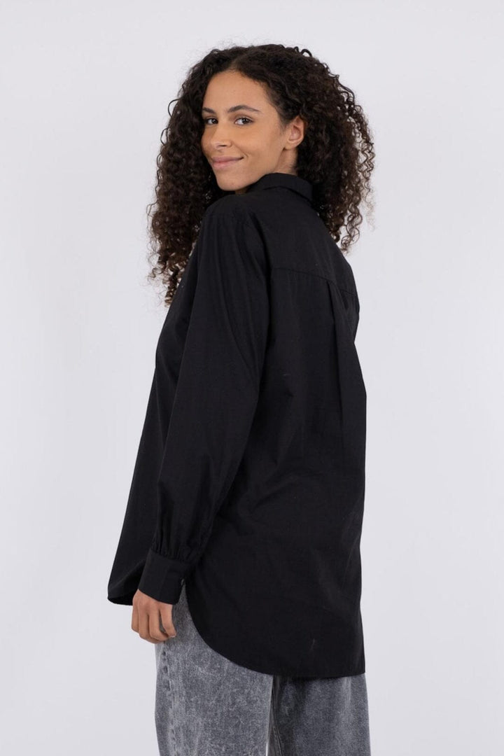 Neo Noir - Margit C Poplin Shirt - Black Skjorter 