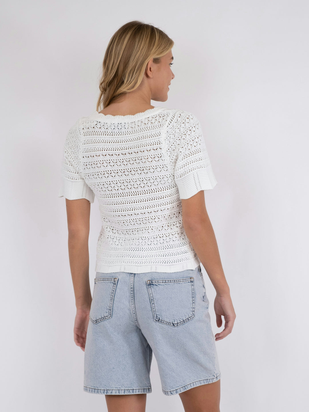 Neo Noir - Meiko Knit Blouse - Off White