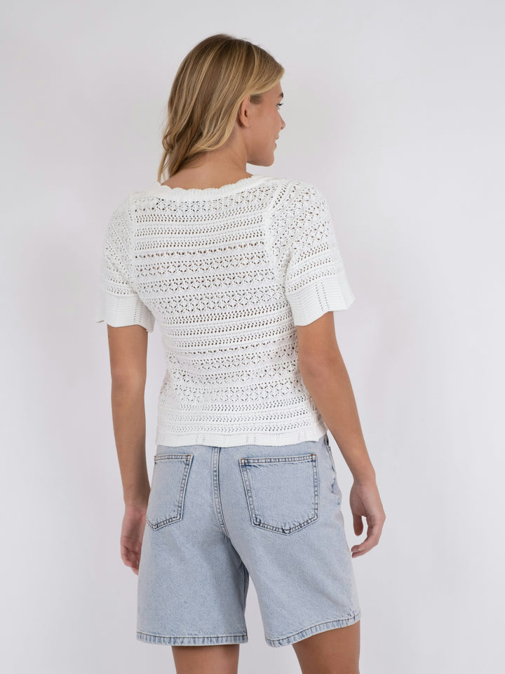 Neo Noir - Meiko Knit Blouse - Off White