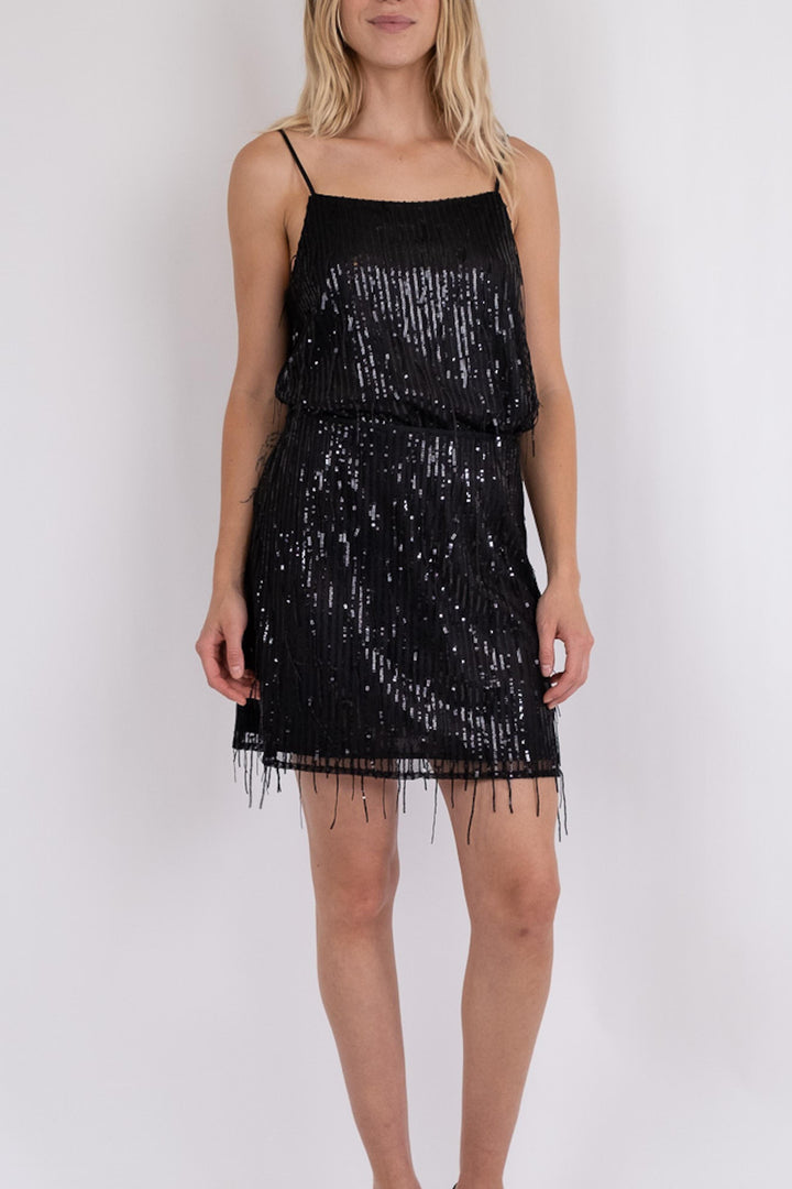 Neo Noir - Miva Sequins Skirt - Black