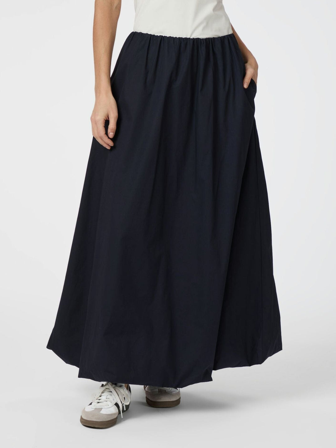 Neo Noir - Ober Long Balloon Skirt 163694 - 141 - Navy Nederdele 