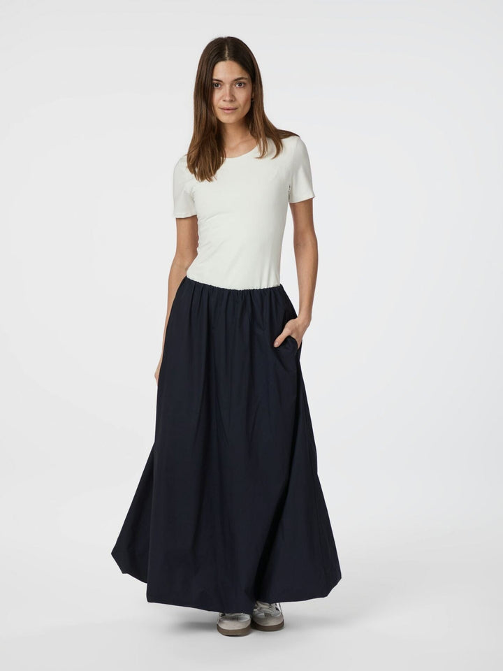 Neo Noir - Ober Long Balloon Skirt 163694 - 141 - Navy Nederdele 