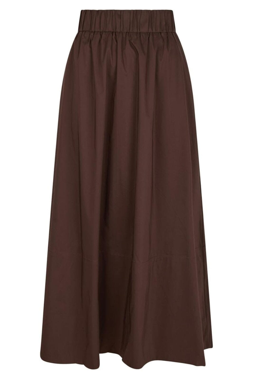 Neo Noir - Yara Poplin Skirt 158280 - 676 - Dark Brown