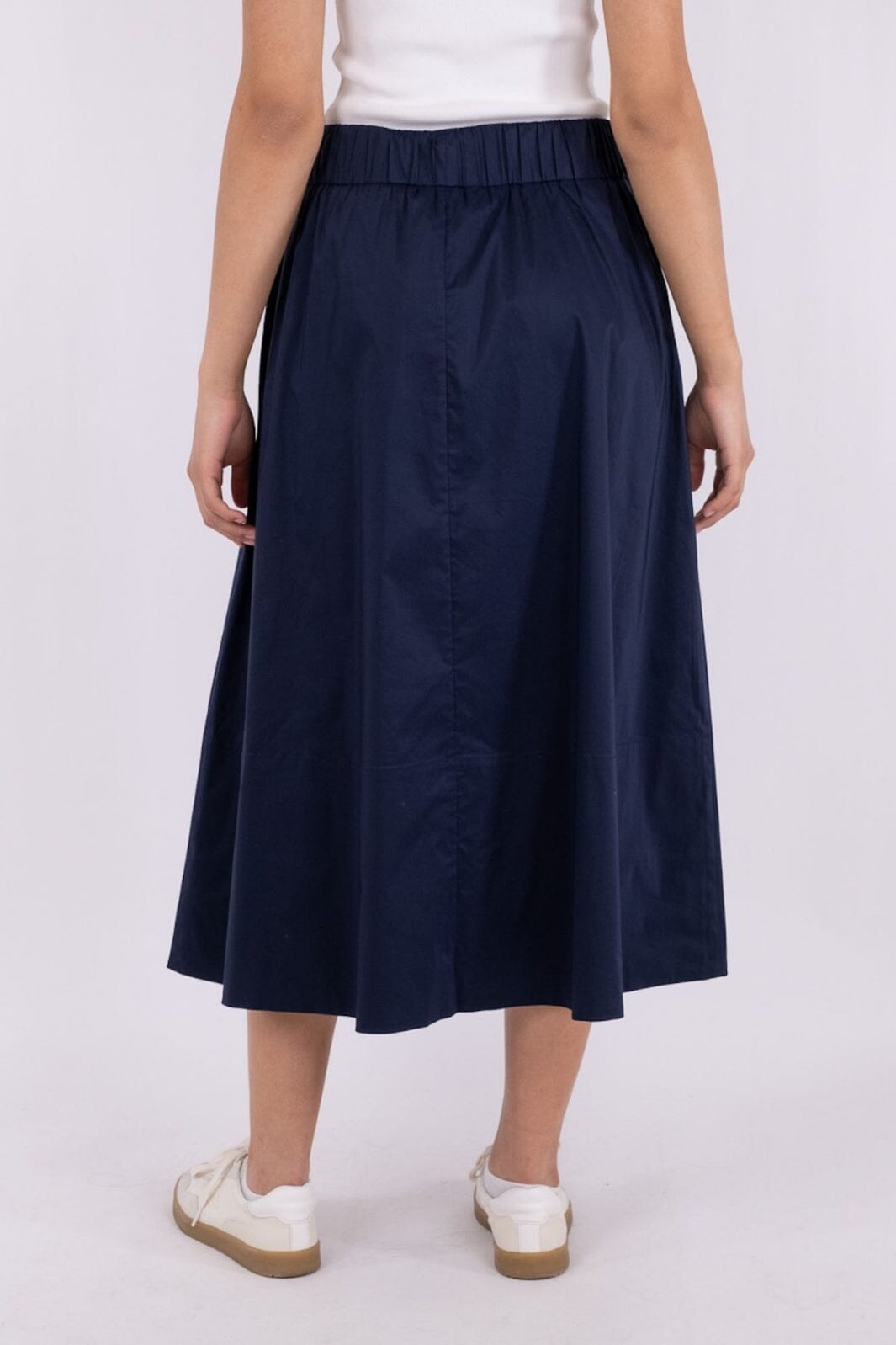 Neo Noir - Yara Poplin Skirt - Navy Nederdele 