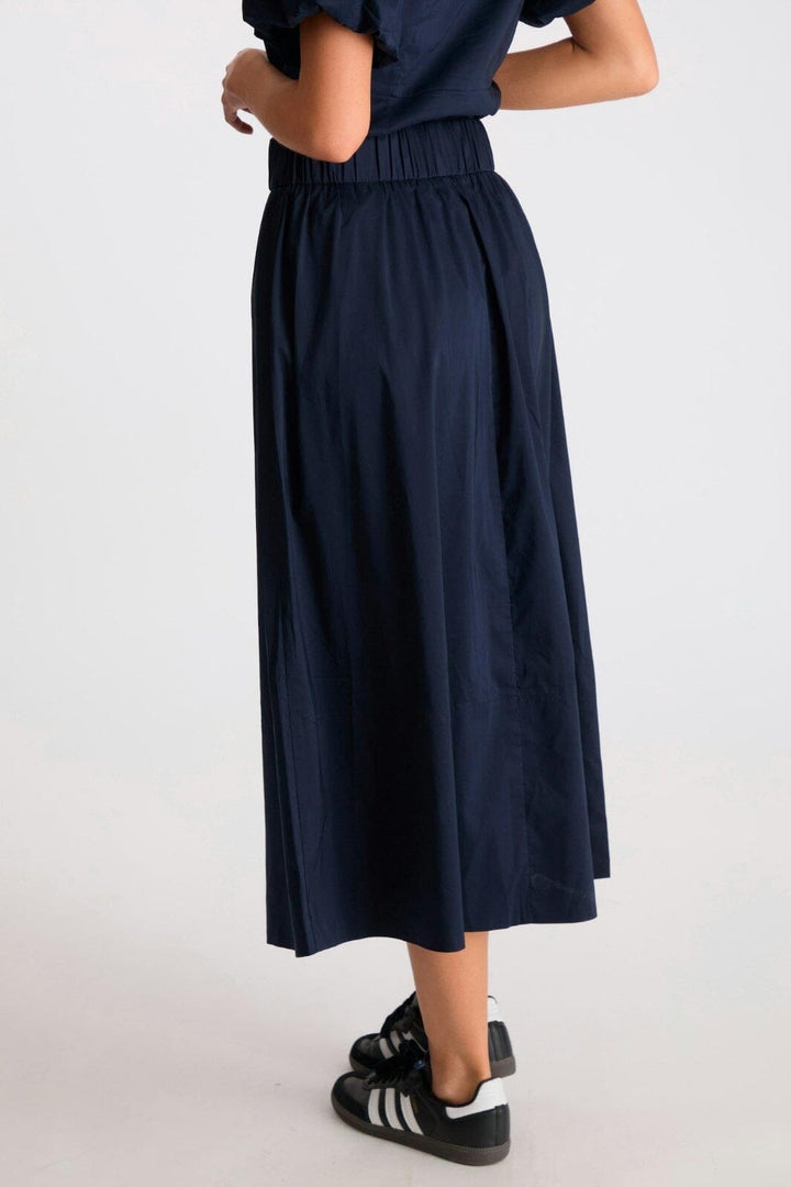 Neo Noir - Yara Poplin Skirt - Navy