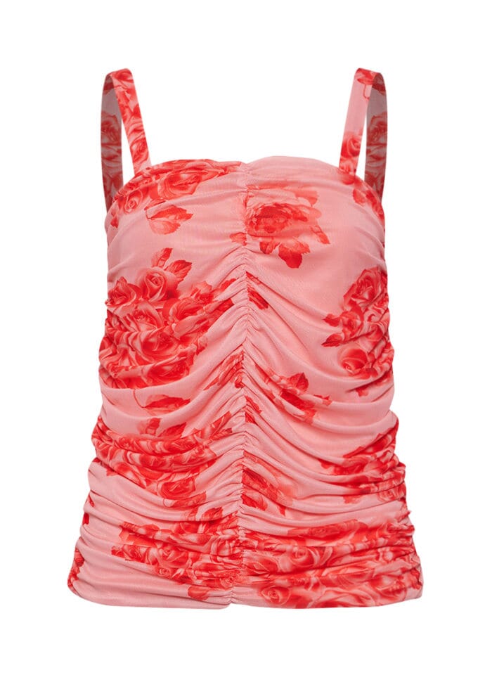 Noella - Cosmo Top - Rose Print Toppe 