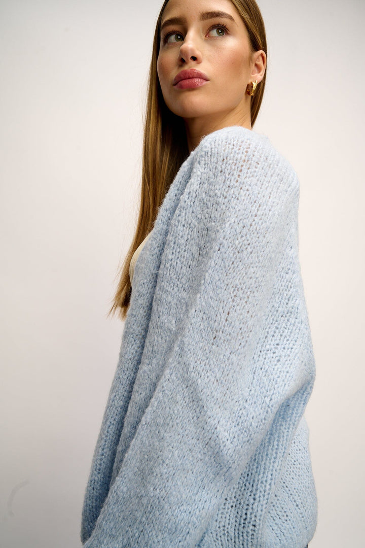 Noella - Fora Knit Cardigan - Lightblue Cardigans 